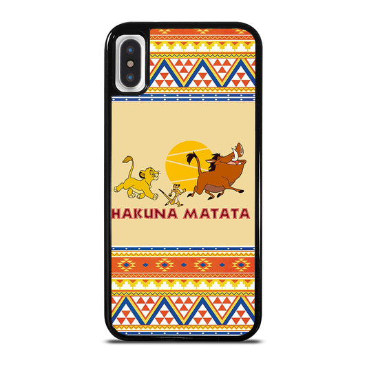 HAKUNA MATATA LION KING AZTEC 4 iPhone X / XS Case Cover