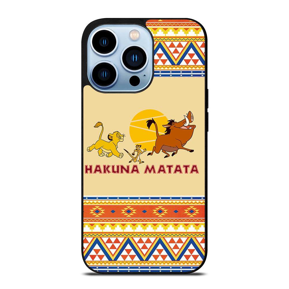 HAKUNA MATATA LION KING AZTEC 4 iPhone 13 Pro Max Case Cover