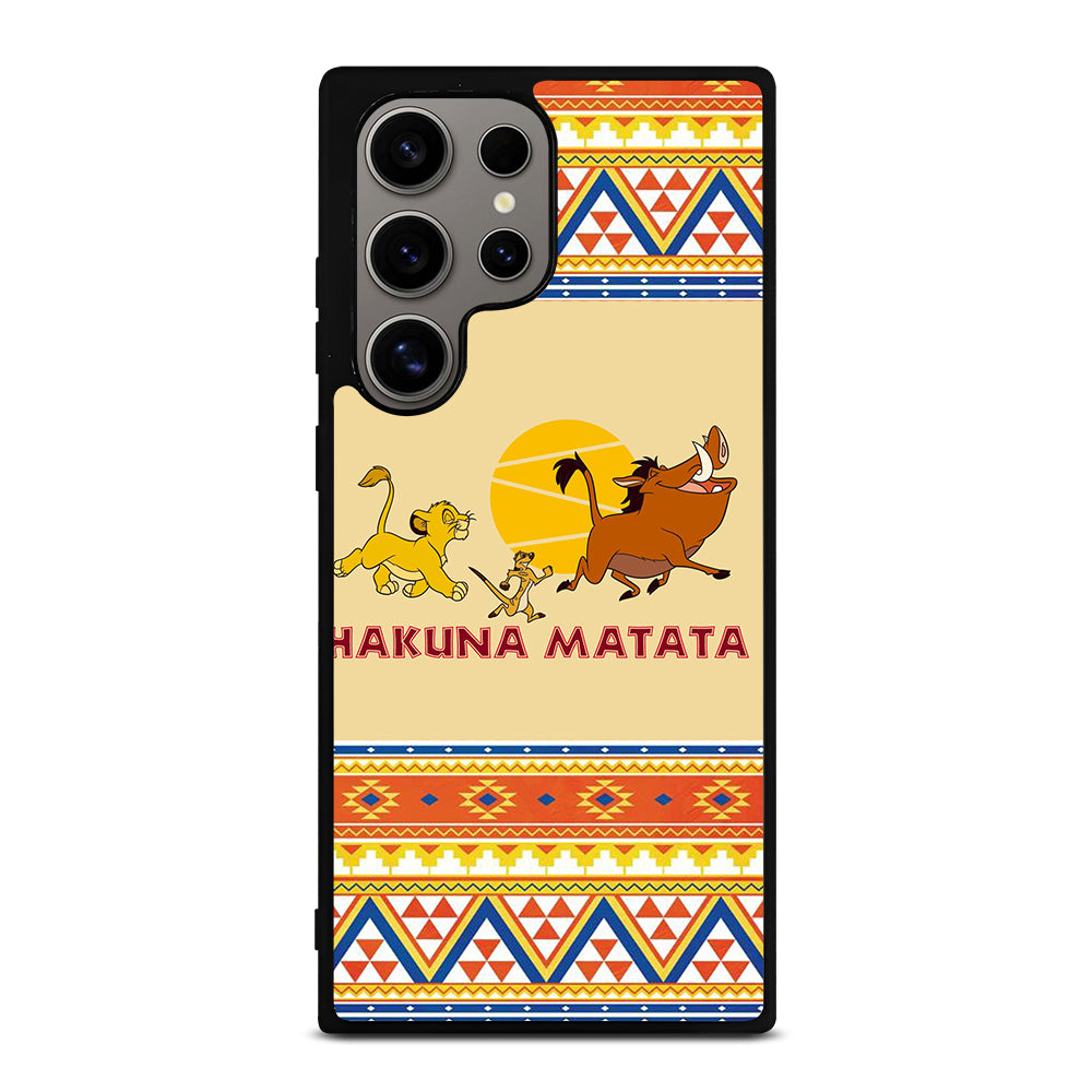 HAKUNA MATATA LION KING AZTEC 4 Samsung Galaxy S24 Ultra Case Cover