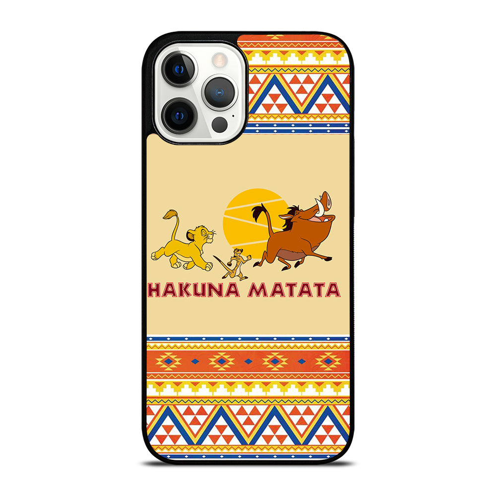 HAKUNA MATATA LION KING AZTEC 4 iPhone 12 Pro Max Case Cover