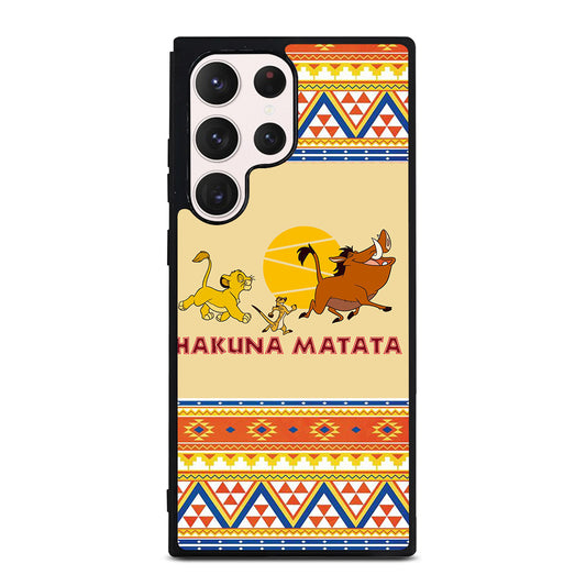 HAKUNA MATATA LION KING AZTEC 4 Samsung Galaxy S23 Ultra Case Cover