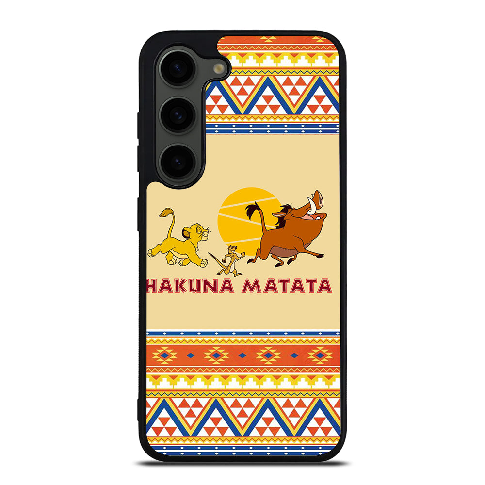 HAKUNA MATATA LION KING AZTEC 4 Samsung Galaxy S23 Plus Case Cover
