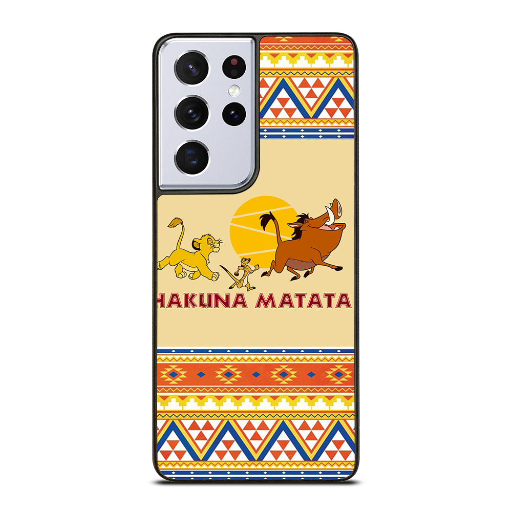 HAKUNA MATATA LION KING AZTEC 4 Samsung Galaxy S21 Ultra Case Cover
