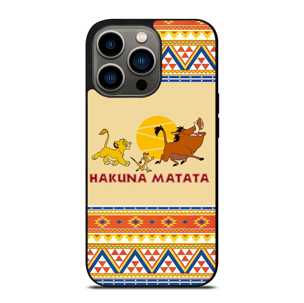 HAKUNA MATATA LION KING AZTEC 4 iPhone 13 Pro Case Cover