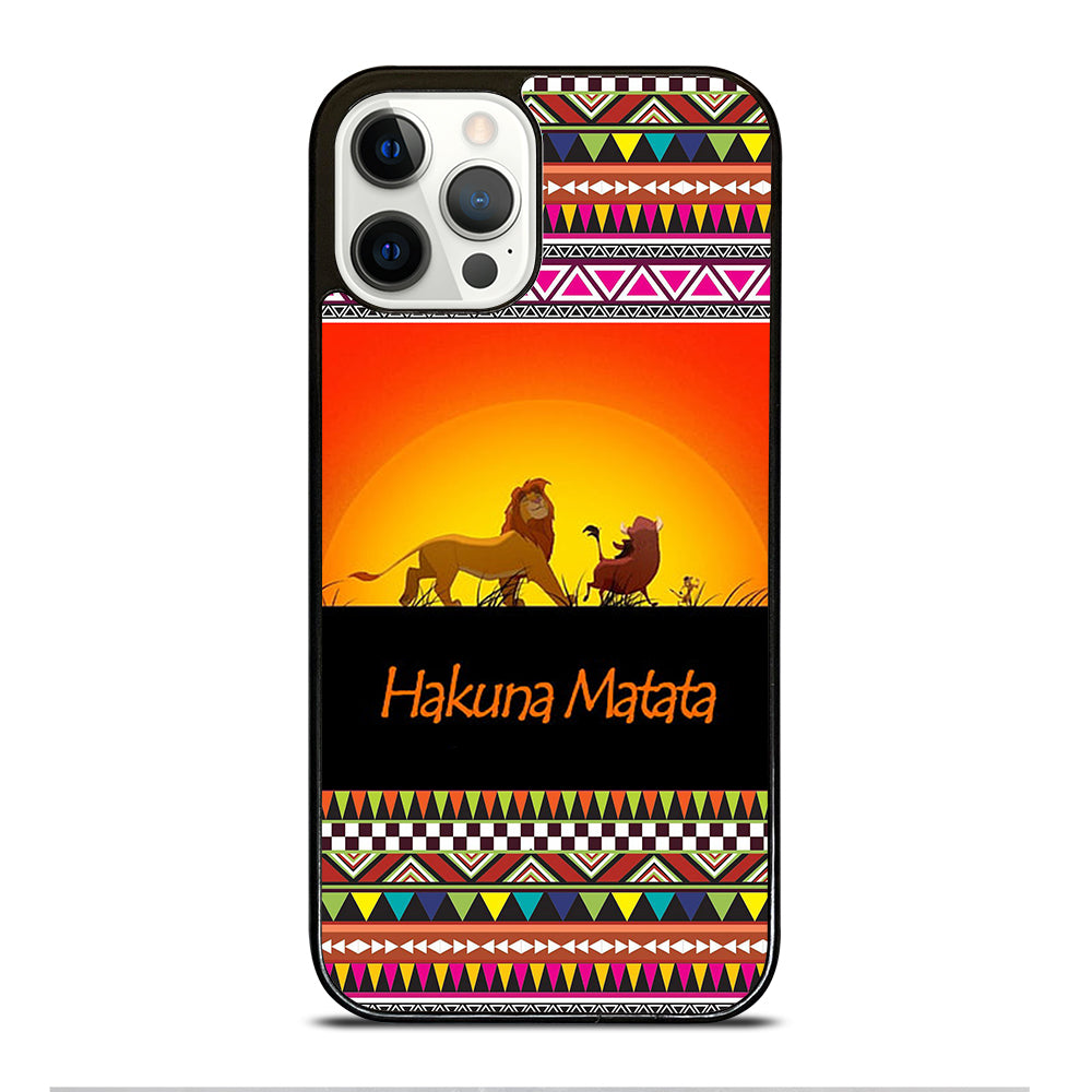 HAKUNA MATATA LION KING AZTEC 5 iPhone 12 Pro Case Cover