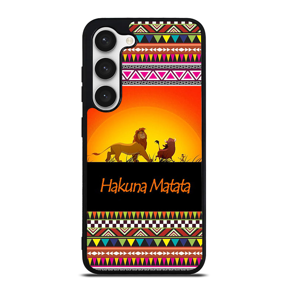 HAKUNA MATATA LION KING AZTEC 5 Samsung Galaxy S23 Case Cover