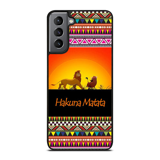 HAKUNA MATATA LION KING AZTEC 5 Samsung Galaxy S21 Plus Case Cover