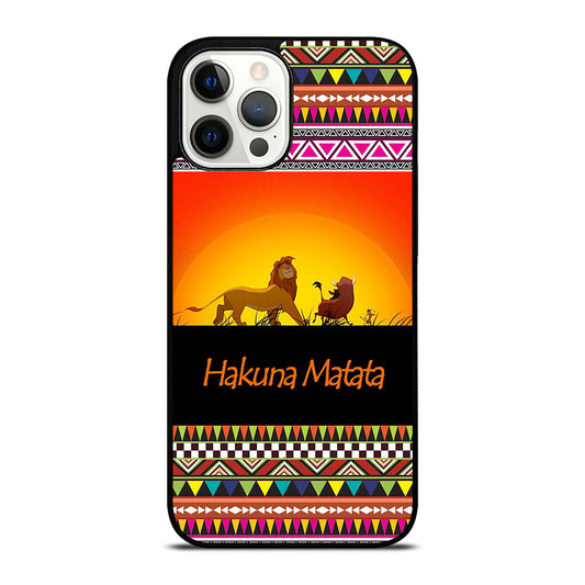 HAKUNA MATATA LION KING AZTEC 5 iPhone 12 Pro Max Case Cover
