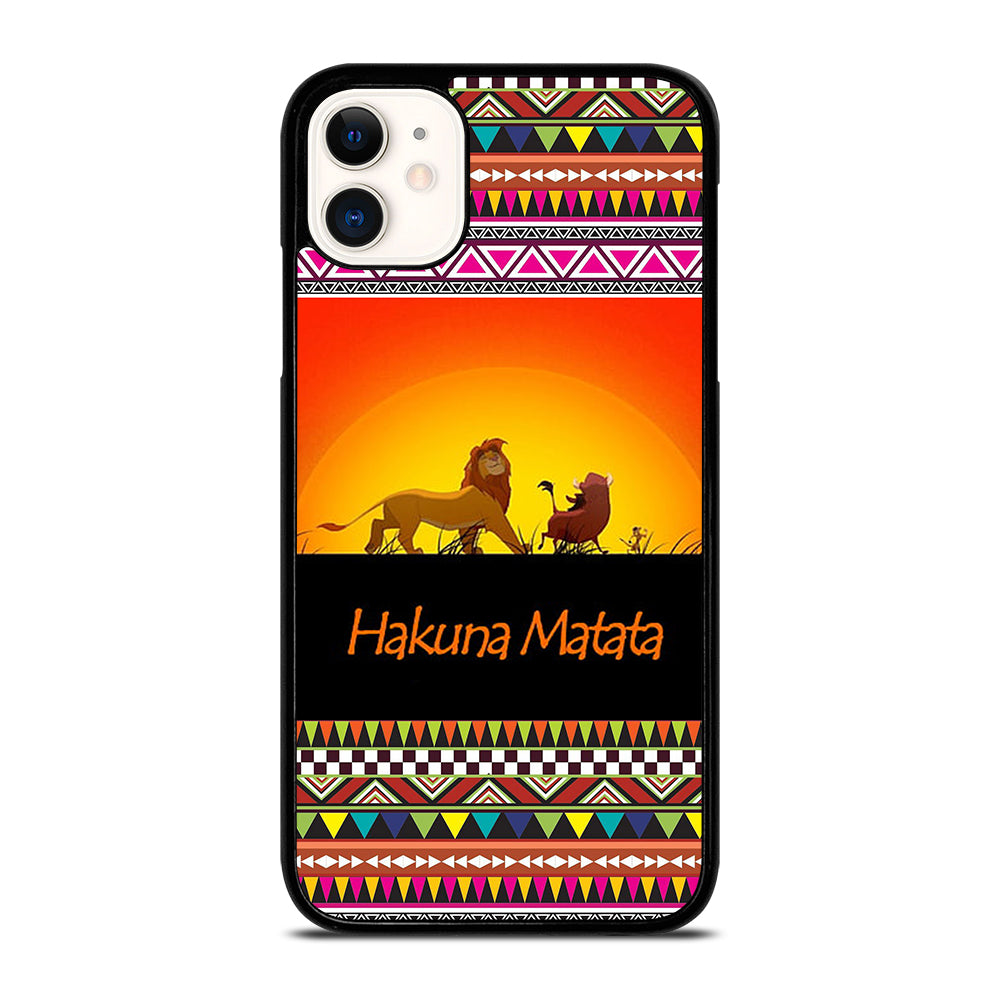 HAKUNA MATATA LION KING AZTEC 5 iPhone 11 Case Cover