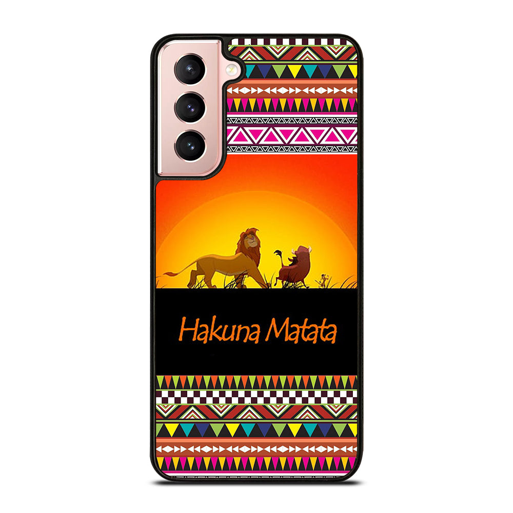 HAKUNA MATATA LION KING AZTEC 5 Samsung Galaxy S21 Case Cover