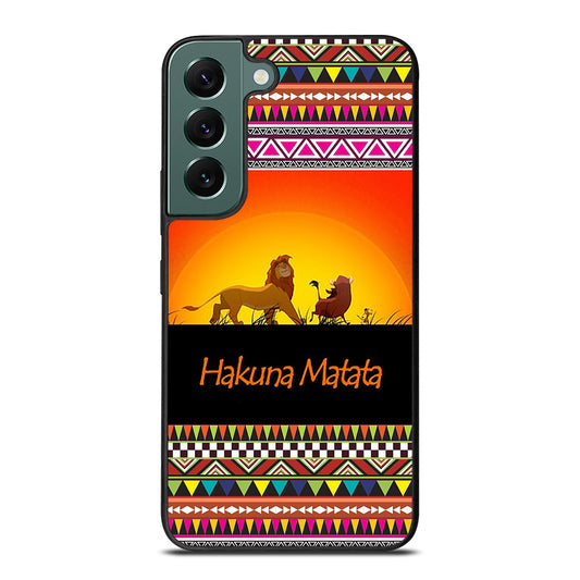 HAKUNA MATATA LION KING AZTEC 5 Samsung Galaxy S22 Case Cover