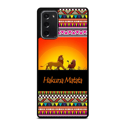 HAKUNA MATATA LION KING AZTEC 5 Samsung Galaxy Note 20 Case Cover