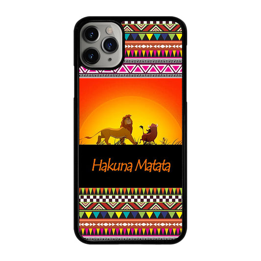 HAKUNA MATATA LION KING AZTEC 5 iPhone 11 Pro Max Case Cover