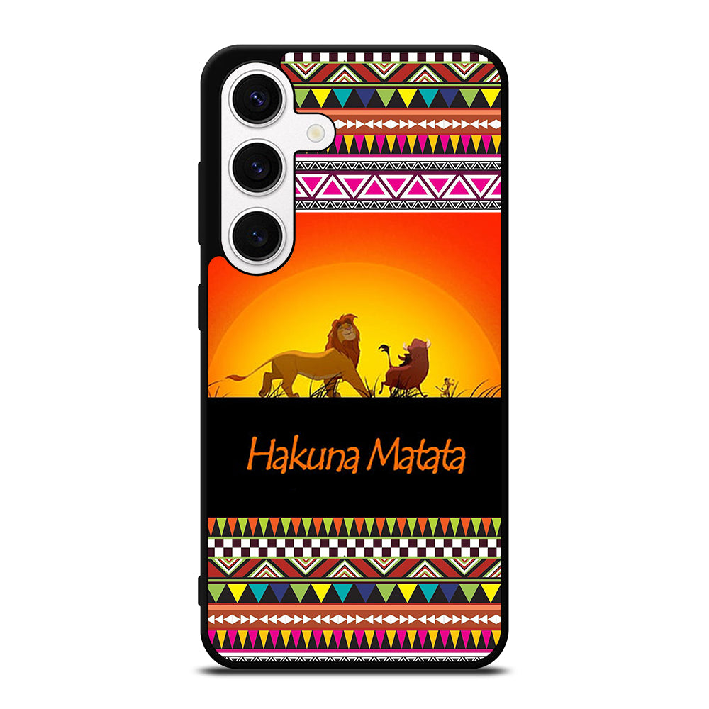 HAKUNA MATATA LION KING AZTEC 5 Samsung Galaxy S24 Case Cover