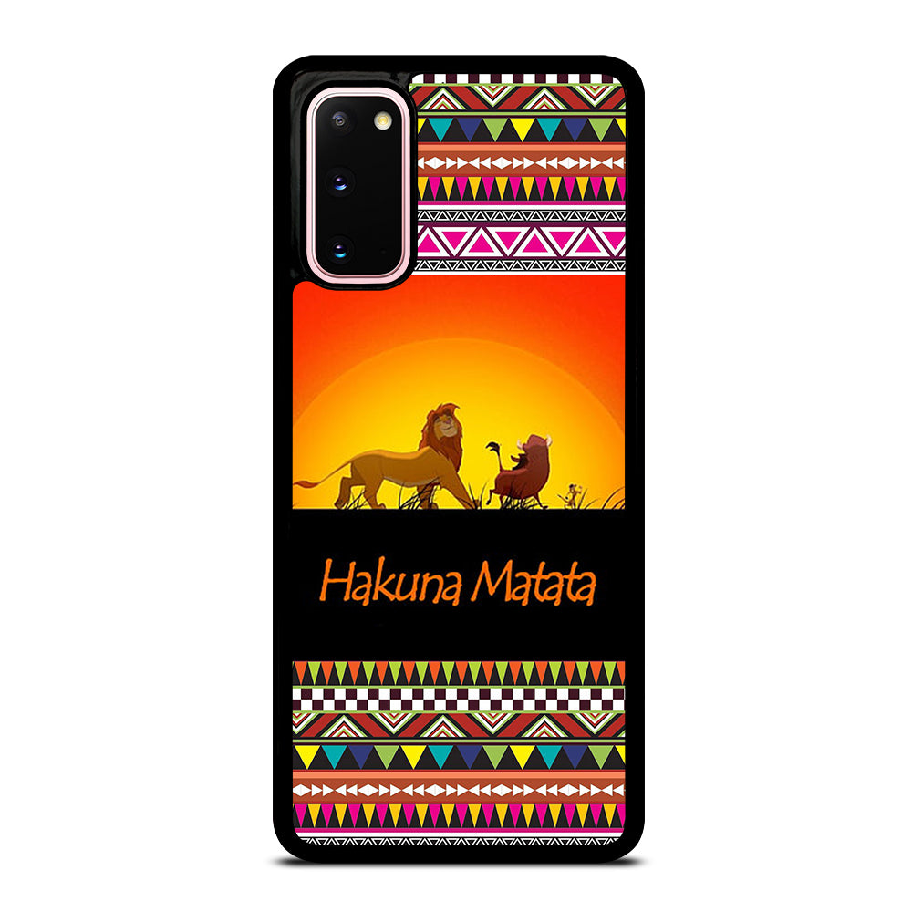 HAKUNA MATATA LION KING AZTEC 5 Samsung Galaxy S20 Case Cover