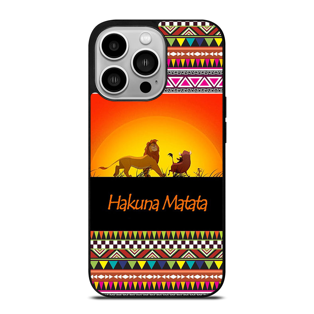 HAKUNA MATATA LION KING AZTEC 5 iPhone 14 Pro Case Cover