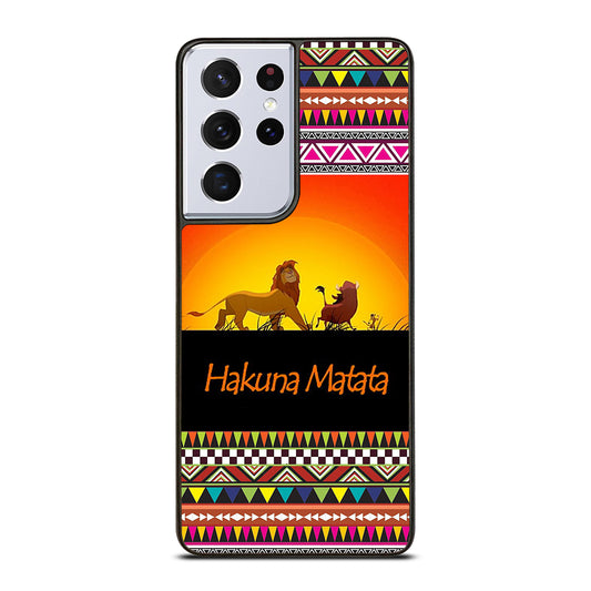 HAKUNA MATATA LION KING AZTEC 5 Samsung Galaxy S21 Ultra Case Cover