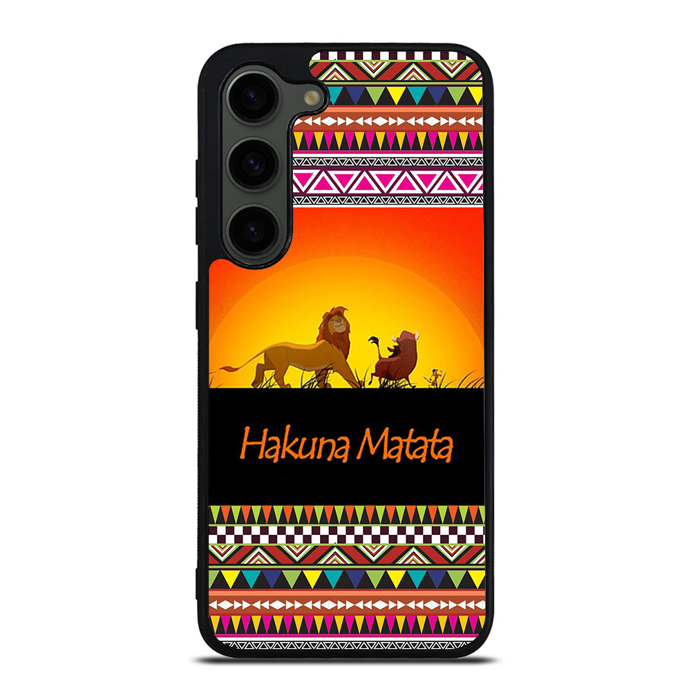 HAKUNA MATATA LION KING AZTEC 5 Samsung Galaxy S23 Plus Case Cover