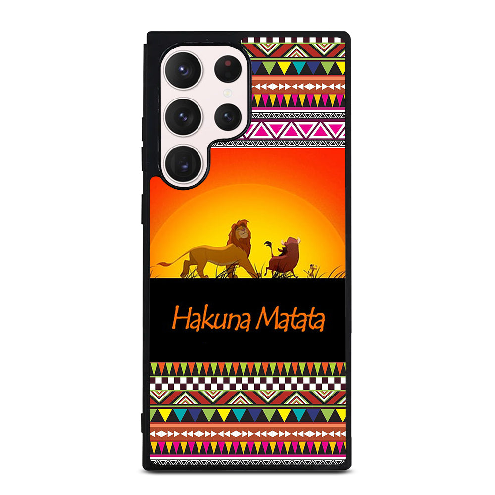 HAKUNA MATATA LION KING AZTEC 5 Samsung Galaxy S23 Ultra Case Cover