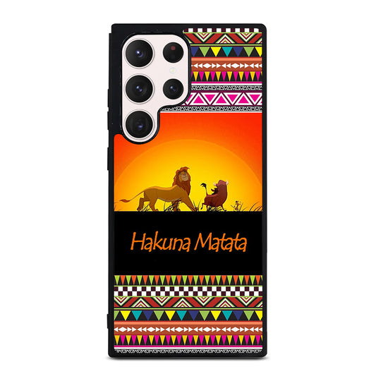 HAKUNA MATATA LION KING AZTEC 5 Samsung Galaxy S23 Ultra Case Cover