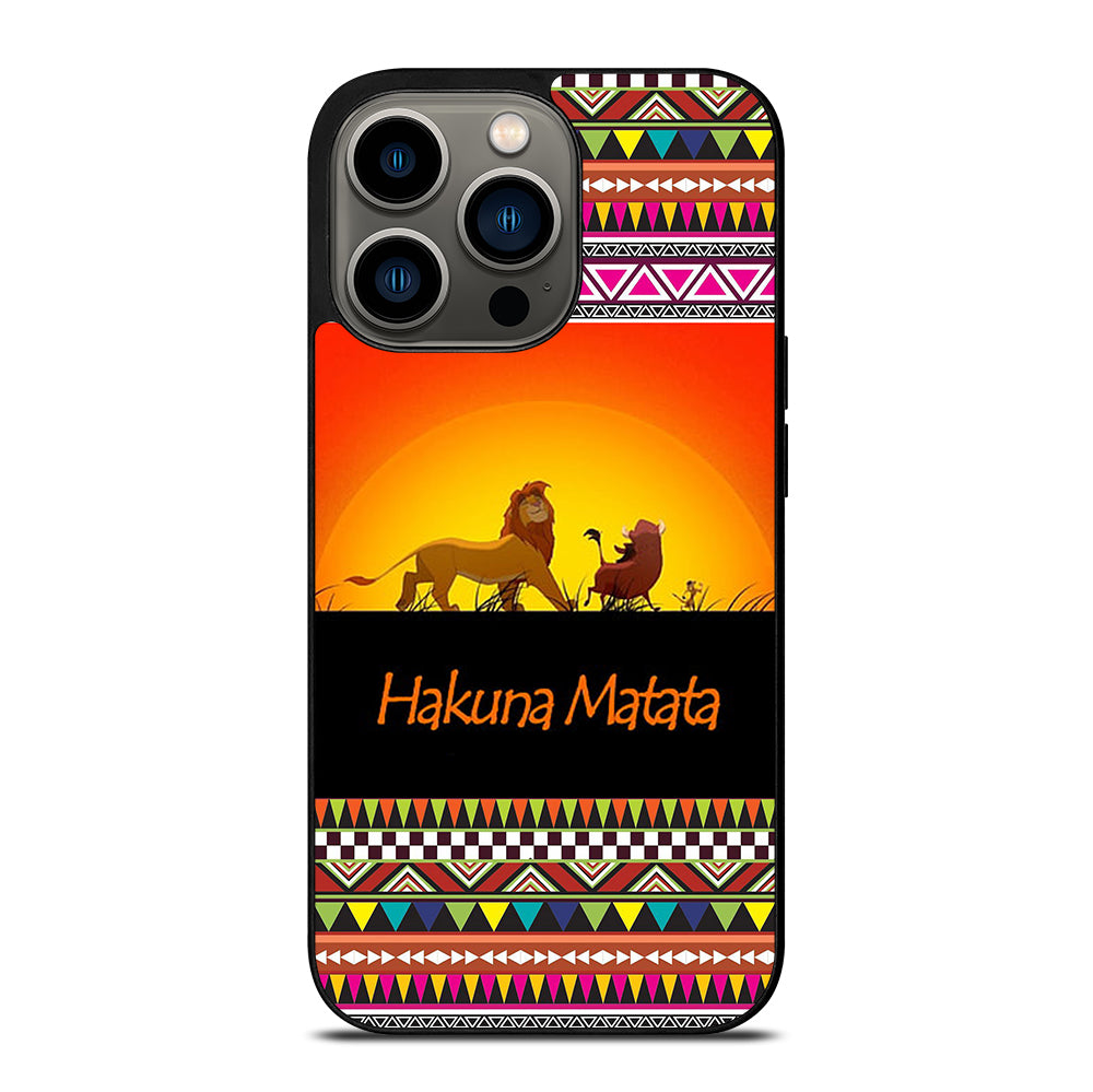 HAKUNA MATATA LION KING AZTEC 5 iPhone 13 Pro Case Cover