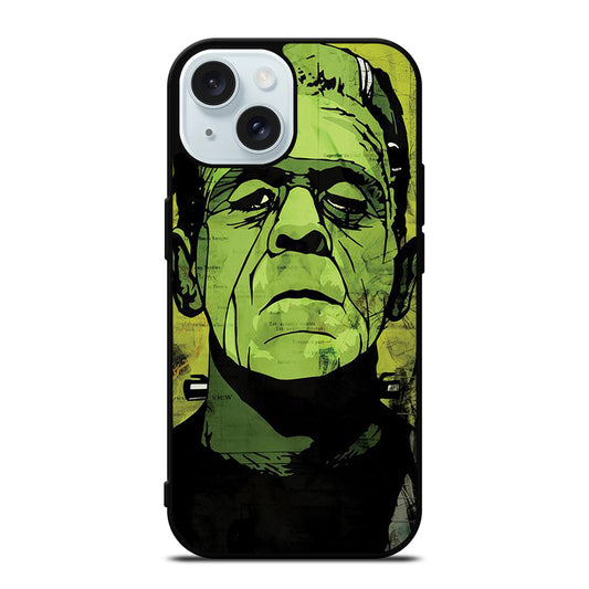 HALLOWEEN FRANKENSTEIN ART FACE iPhone 15 Case Cover