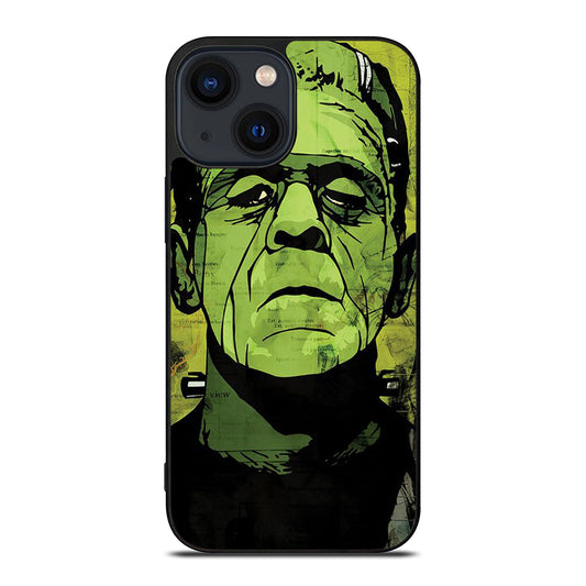 HALLOWEEN FRANKENSTEIN ART FACE iPhone 14 Plus Case Cover