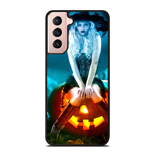 HALLOWEEN WITCH PUMPKIN 5 Samsung Galaxy S21 Case Cover