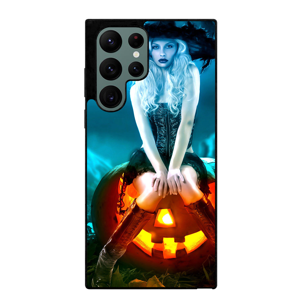 HALLOWEEN WITCH PUMPKIN 5 Samsung Galaxy S22 Ultra Case Cover