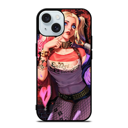 HARLEY QUINN CUTE iPhone 15 Case Cover
