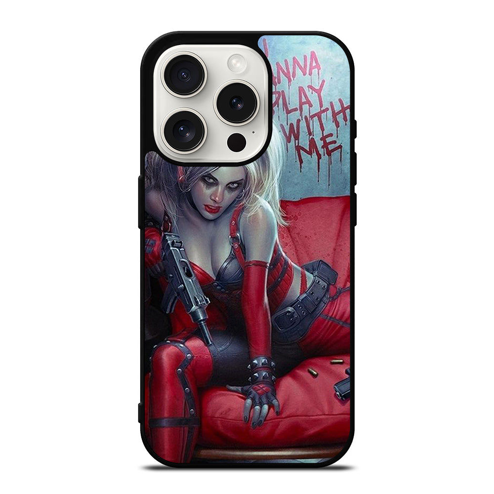 HARLEY QUINN QUOTE iPhone 15 Pro Case Cover