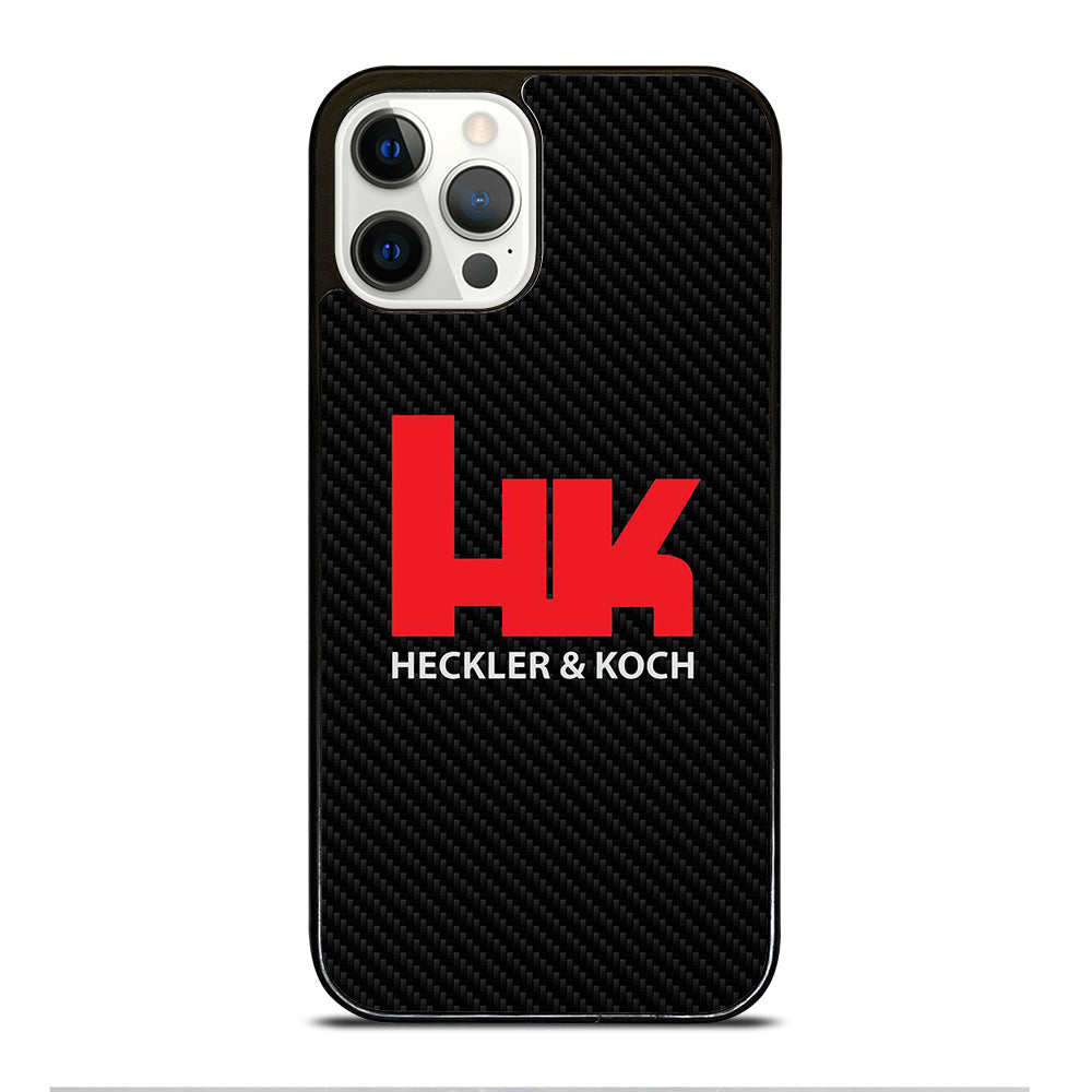 HECKLER AND KOCH LOGO CARBON iPhone 12 Pro Case Cover