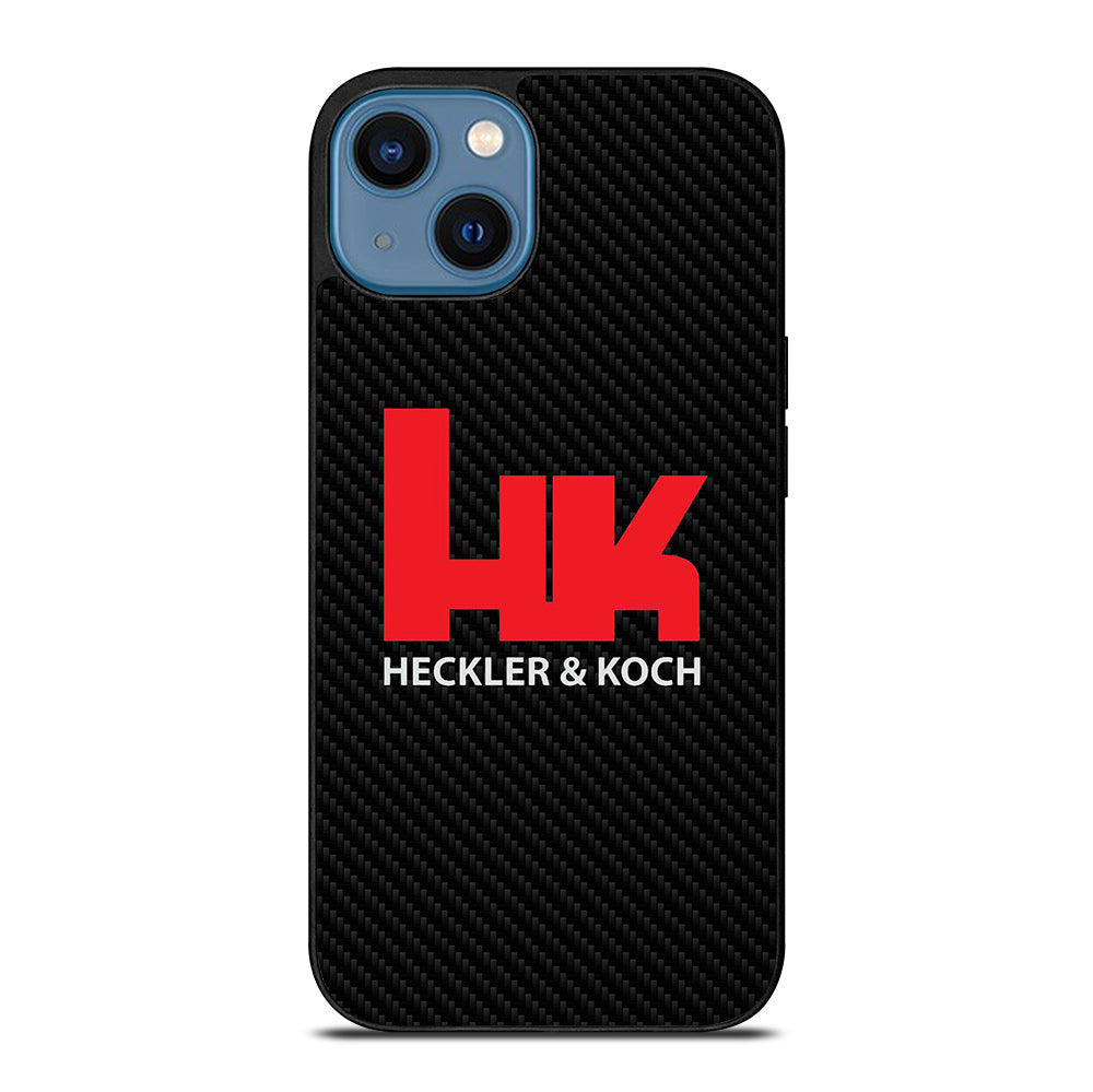 HECKLER AND KOCH LOGO CARBON iPhone 14 Case Cover