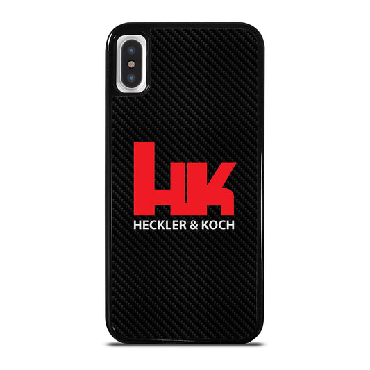 HECKLER AND KOCH LOGO CARBON iPhone X / XS Case Cover