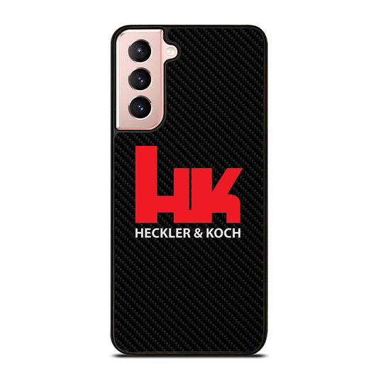 HECKLER AND KOCH LOGO CARBON Samsung Galaxy S21 Case Cover