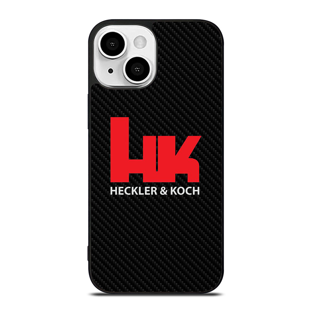 HECKLER AND KOCH LOGO CARBON iPhone 13 Mini Case Cover