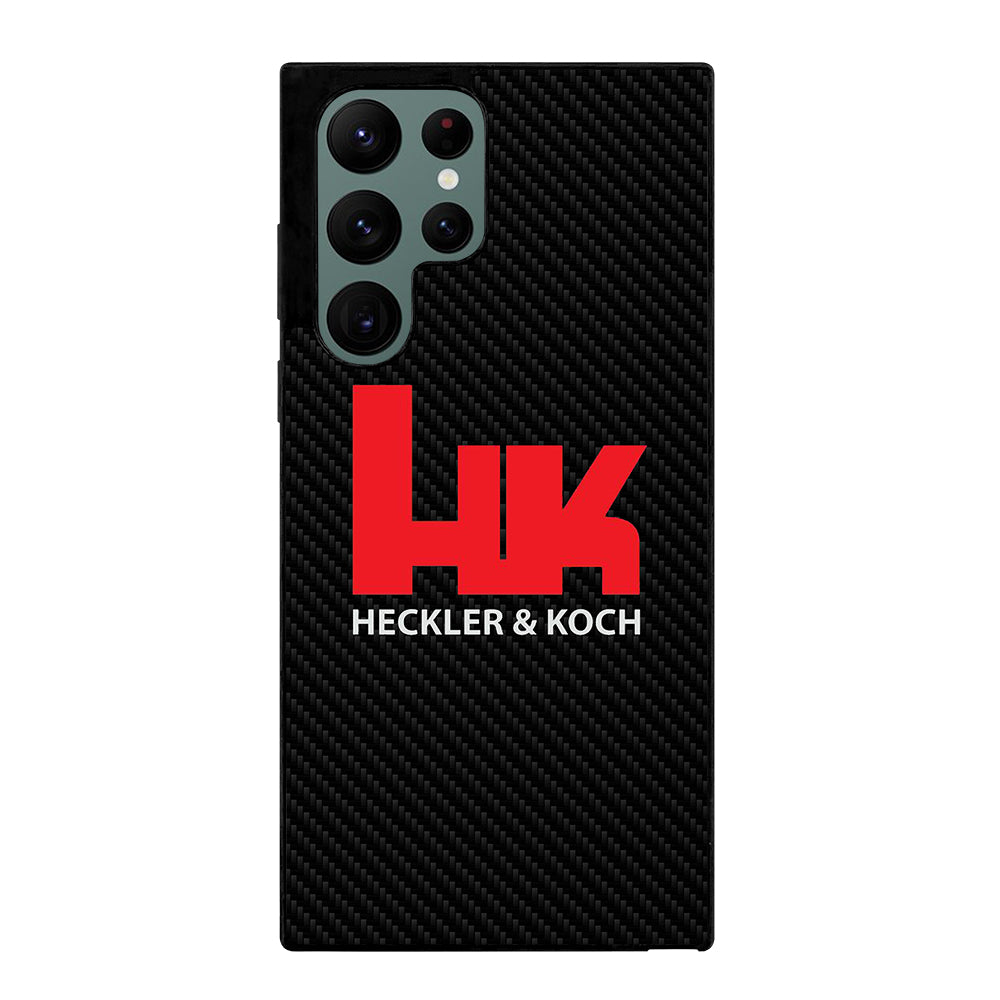 HECKLER AND KOCH LOGO CARBON Samsung Galaxy S22 Ultra Case Cover