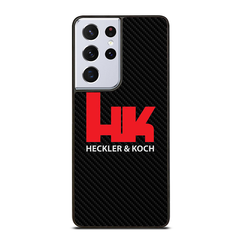 HECKLER AND KOCH LOGO CARBON Samsung Galaxy S21 Ultra Case Cover