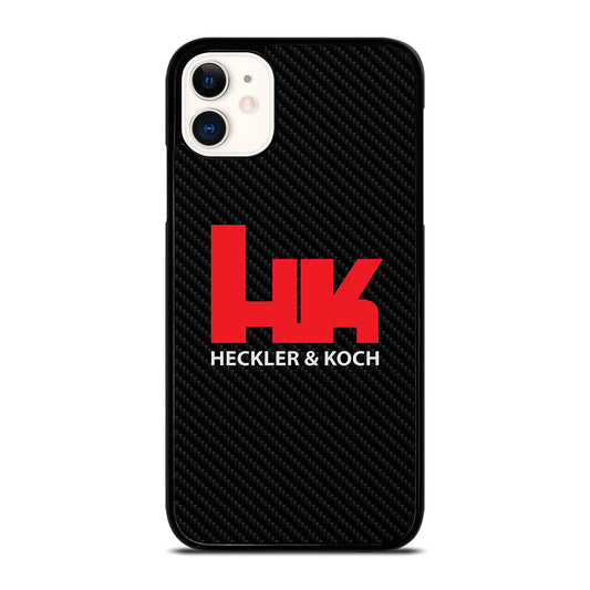 HECKLER AND KOCH LOGO CARBON iPhone 11 Case Cover