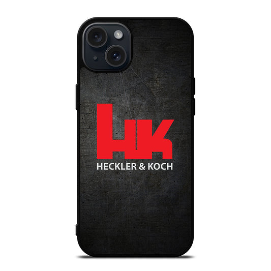 HECKLER AND KOCH LOGO METAL LOGO iPhone 15 Plus Case Cover