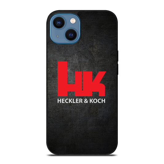 HECKLER AND KOCH LOGO METAL LOGO iPhone 14 Case Cover
