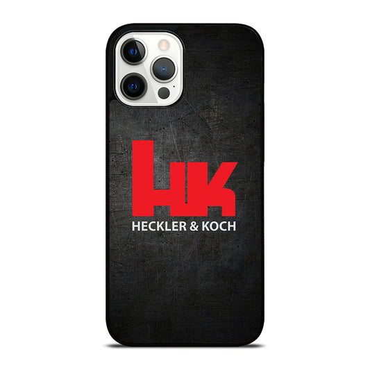 HECKLER AND KOCH LOGO METAL LOGO iPhone 12 Pro Max Case Cover