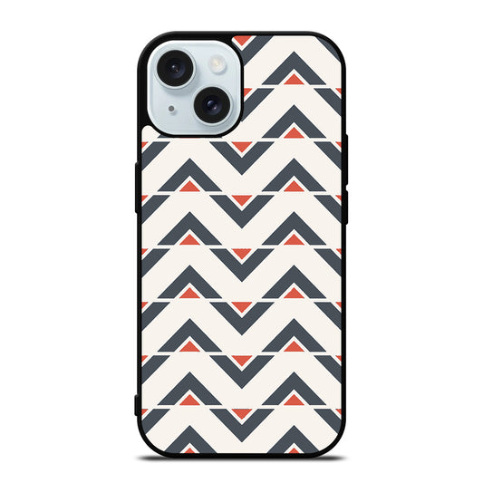 HERRINGBONE TRIANGLE PATTEN 1 iPhone 15 Case Cover