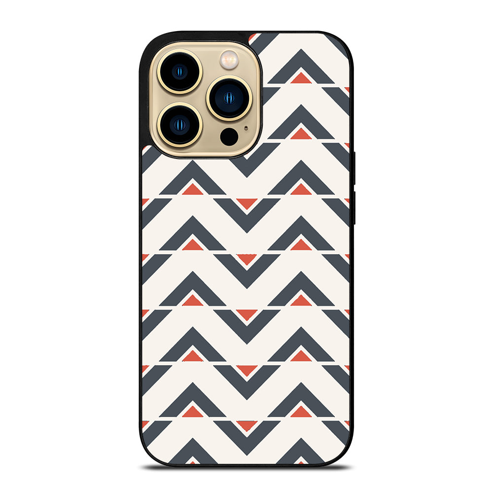 HERRINGBONE TRIANGLE PATTEN 1 iPhone 14 Pro Max Case Cover