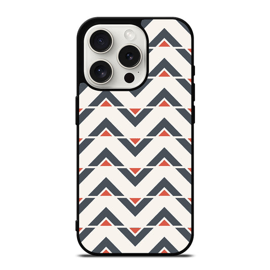 HERRINGBONE TRIANGLE PATTEN 1 iPhone 15 Pro Case Cover
