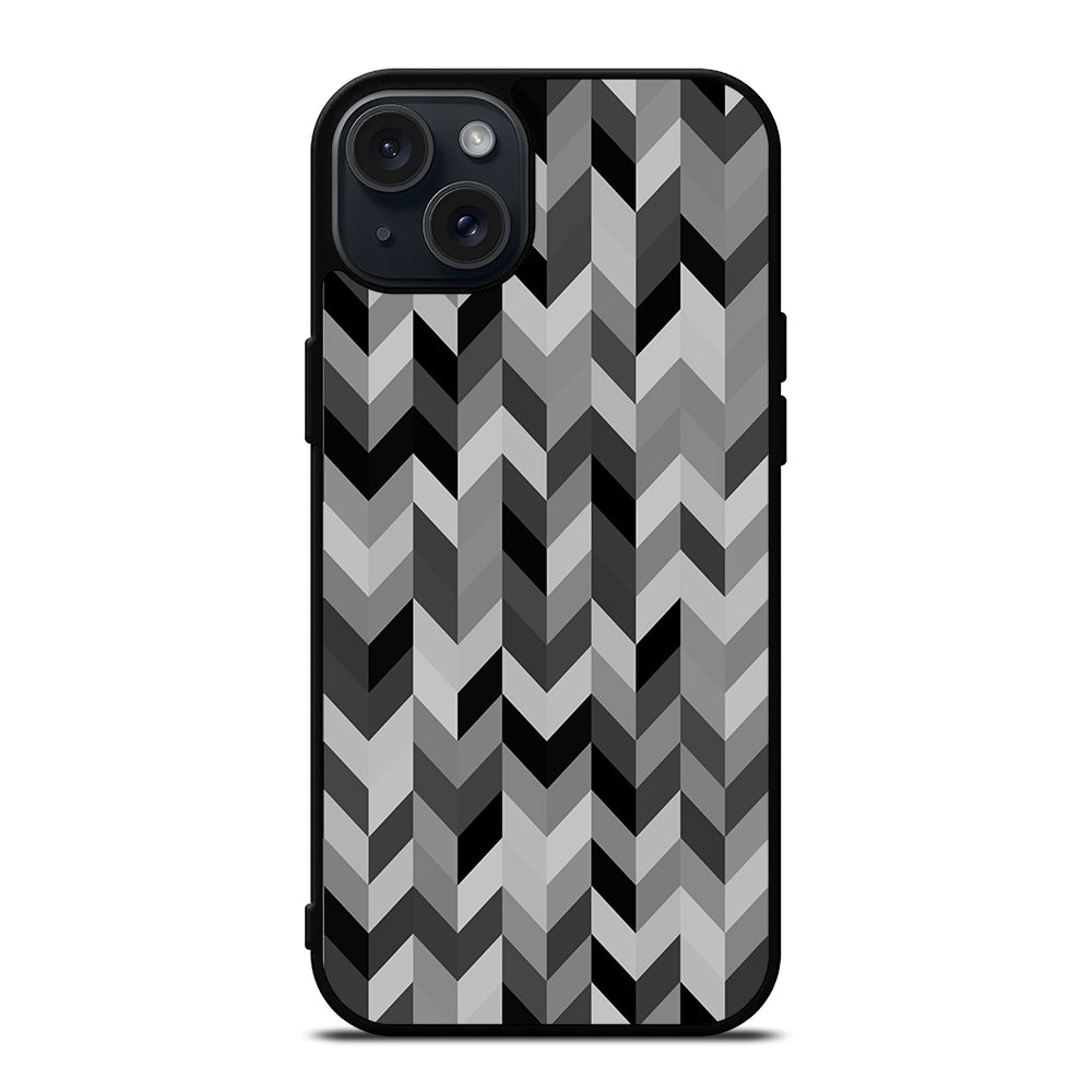 HERRINGBONE TRIANGLE PATTEN 2 iPhone 15 Plus Case Cover