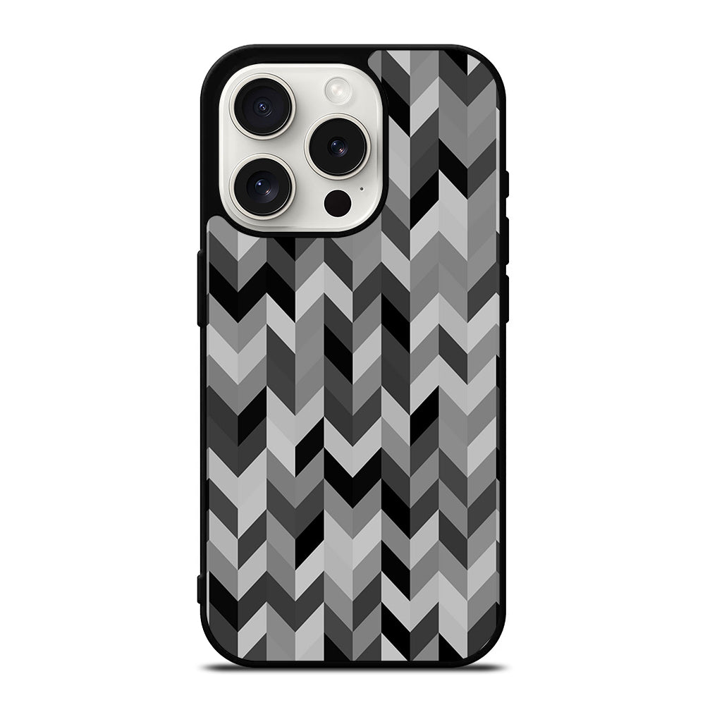 HERRINGBONE TRIANGLE PATTEN 2 iPhone 15 Pro Case Cover