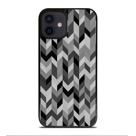 HERRINGBONE TRIANGLE PATTEN 2 iPhone 12 Mini Case Cover