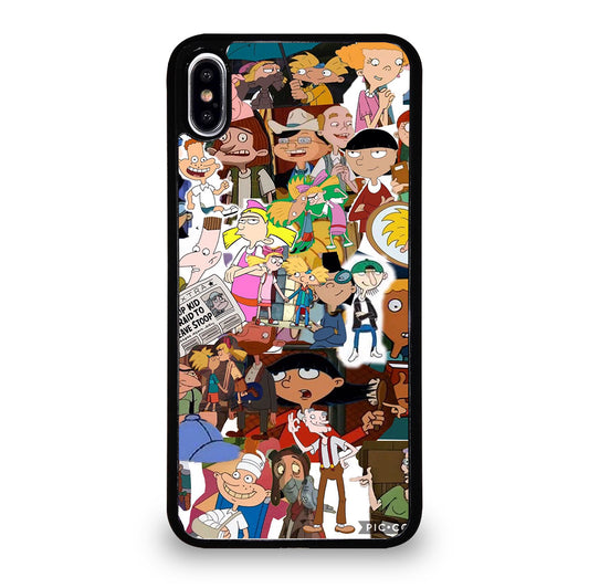 HEY ARNOLD COLLAGE 2 iPhone XS Max Case Cover