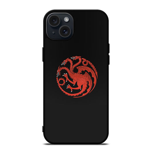 HOUSE OF THE DRAGON BLACK LOGO iPhone 15 Plus Case Cover